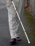 Man with white cane