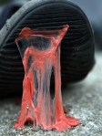 Gum Stuck to Shoe
